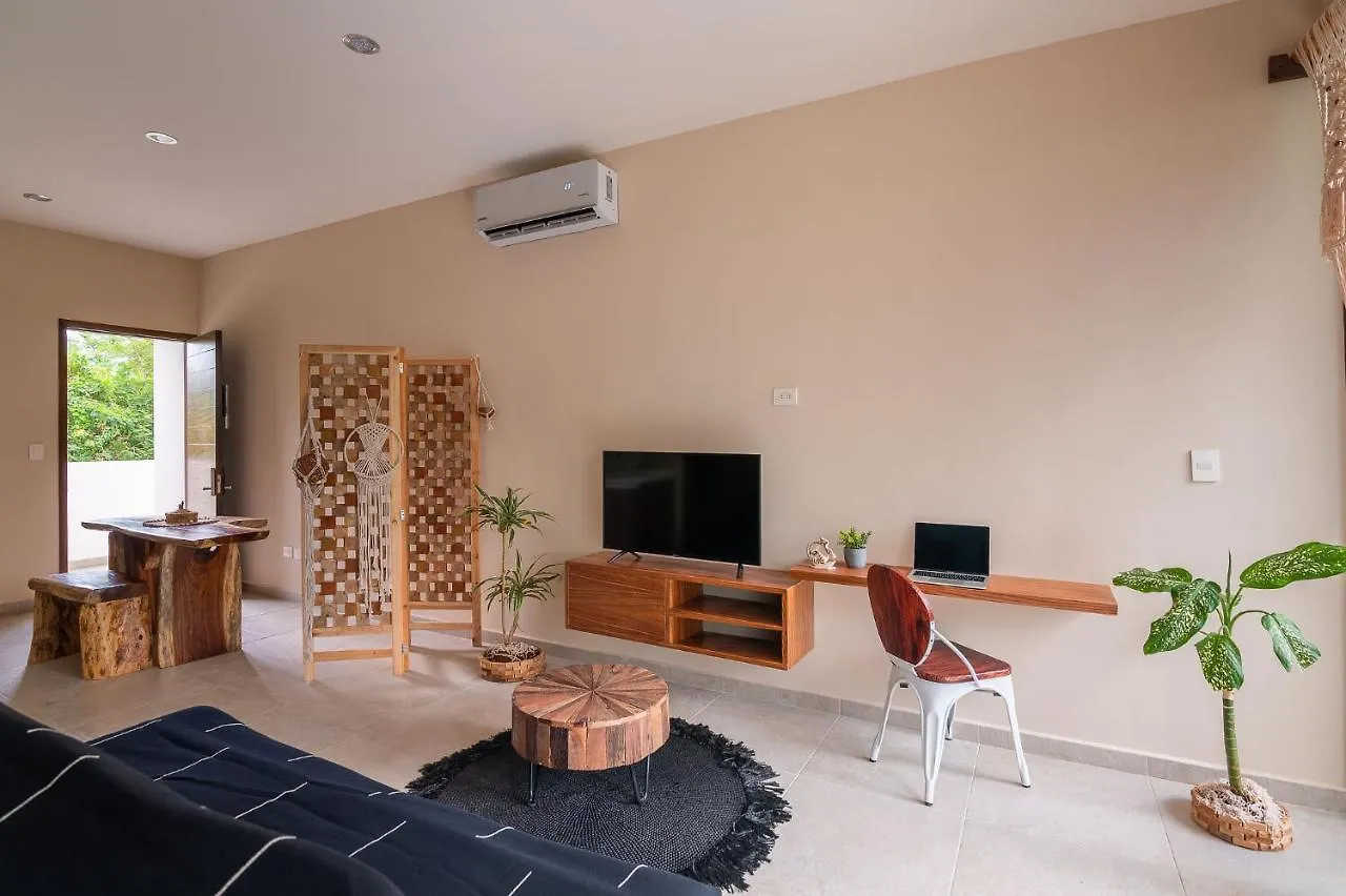 Beautiful Loft With Speed Wifi And Near From Beach Apartment Tulum 0*,